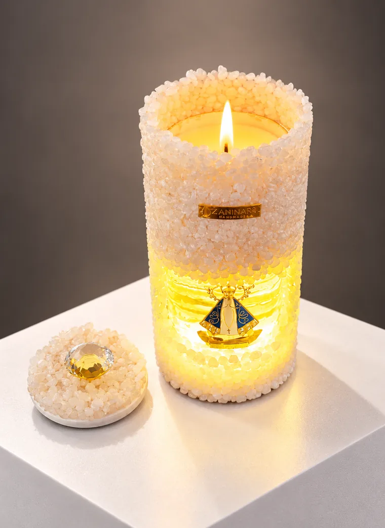 Vela gruta luminária